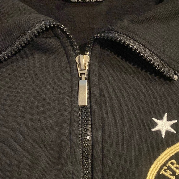 Frank Furt Deutschmark RMT Germany Embroidered Zip Up Sweatshirt-Size Small - Picture 7 of 12